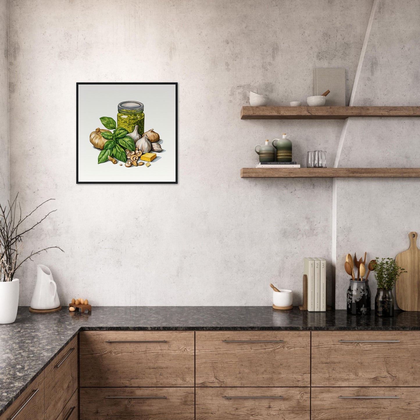 Pesto Genovese Wooden Framed Poster