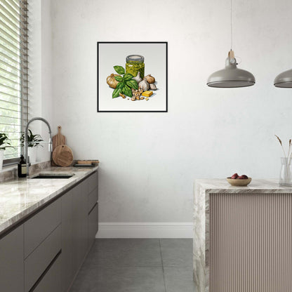 Pesto Genovese Wooden Framed Poster