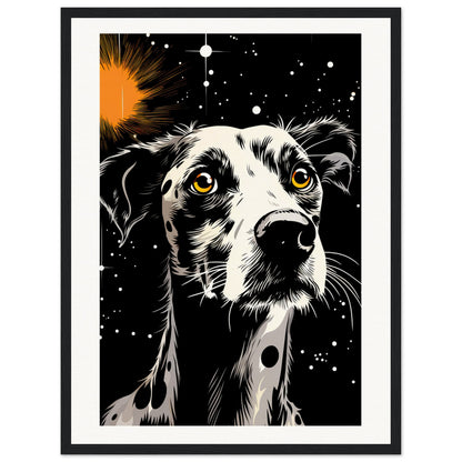Dog Star Matte Paper Wooden Framed Poster