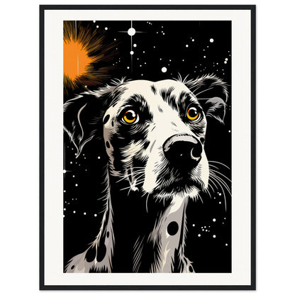 Dog Star Matte Paper Wooden Framed Poster