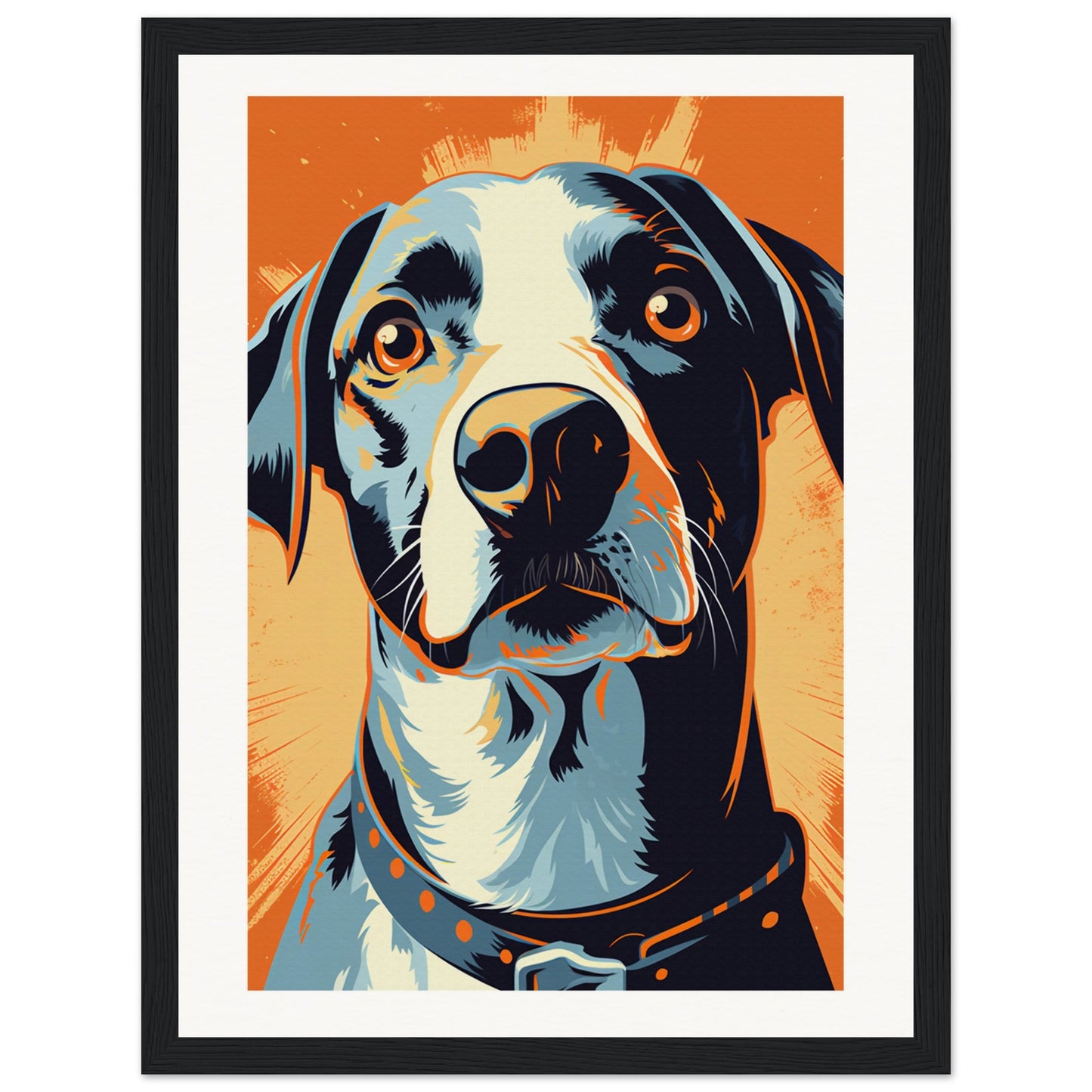 Fido Wooden Framed Poster