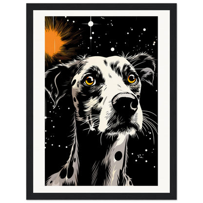 Dog Star Matte Paper Wooden Framed Poster
