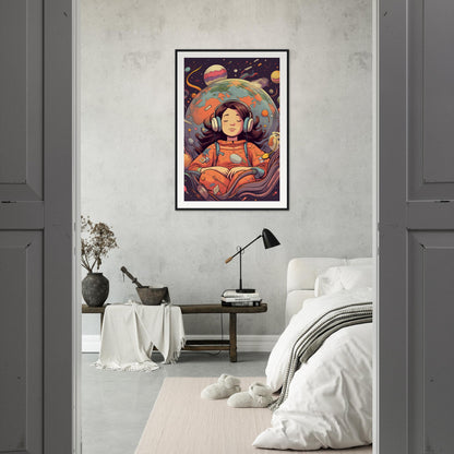 Star Girl Matte Paper Wooden Framed Poster