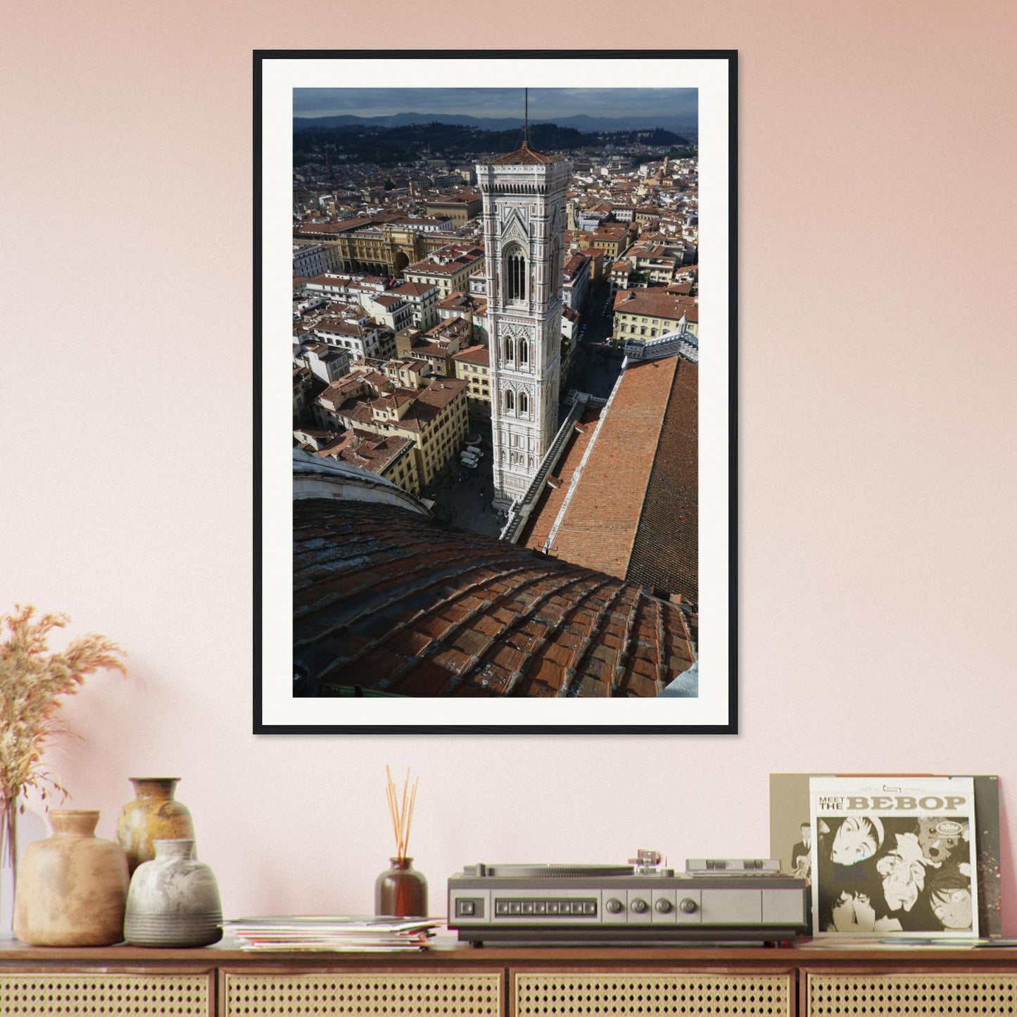 Florence Matte Paper Wooden Framed Poster