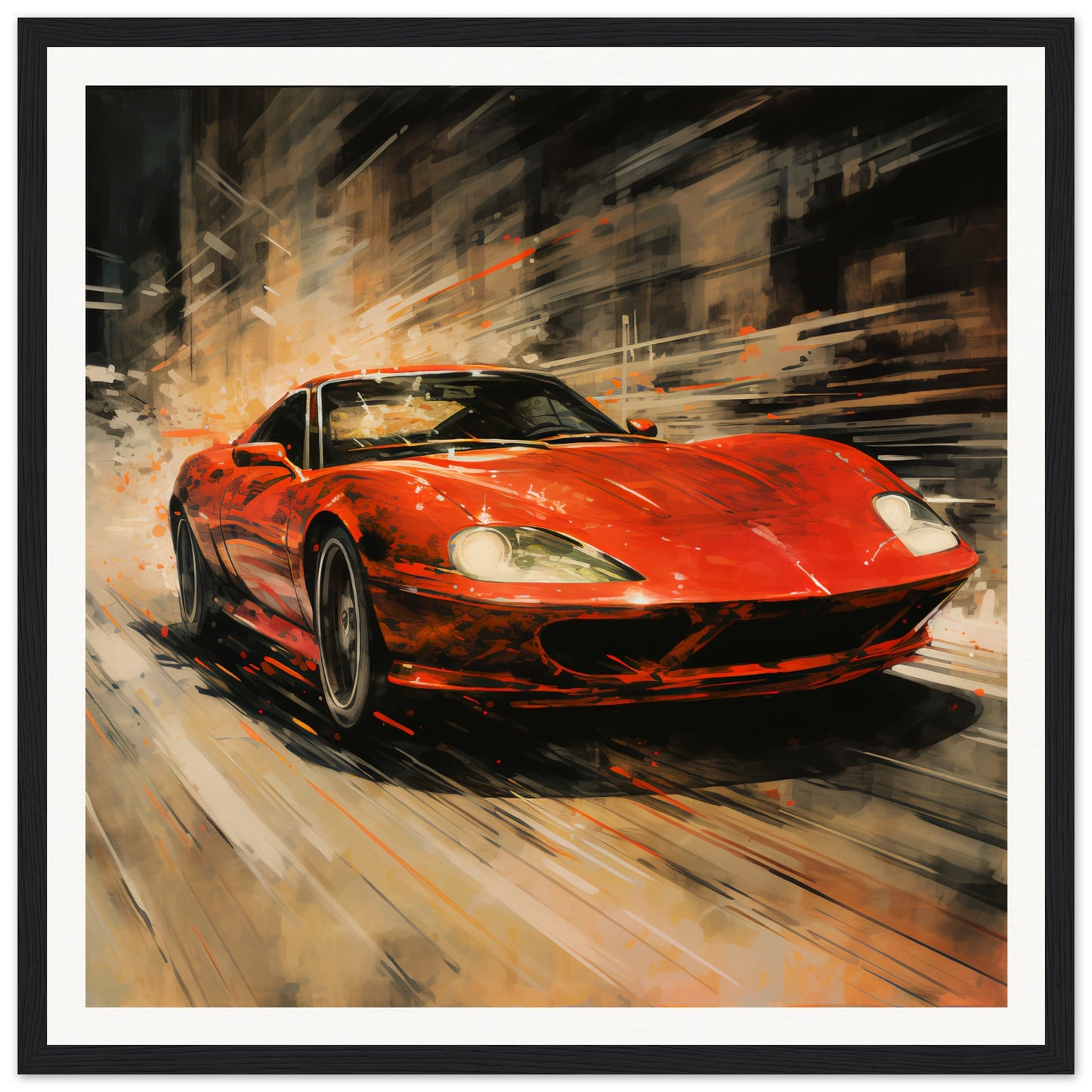 Gran Turismo Wooden Framed Poster