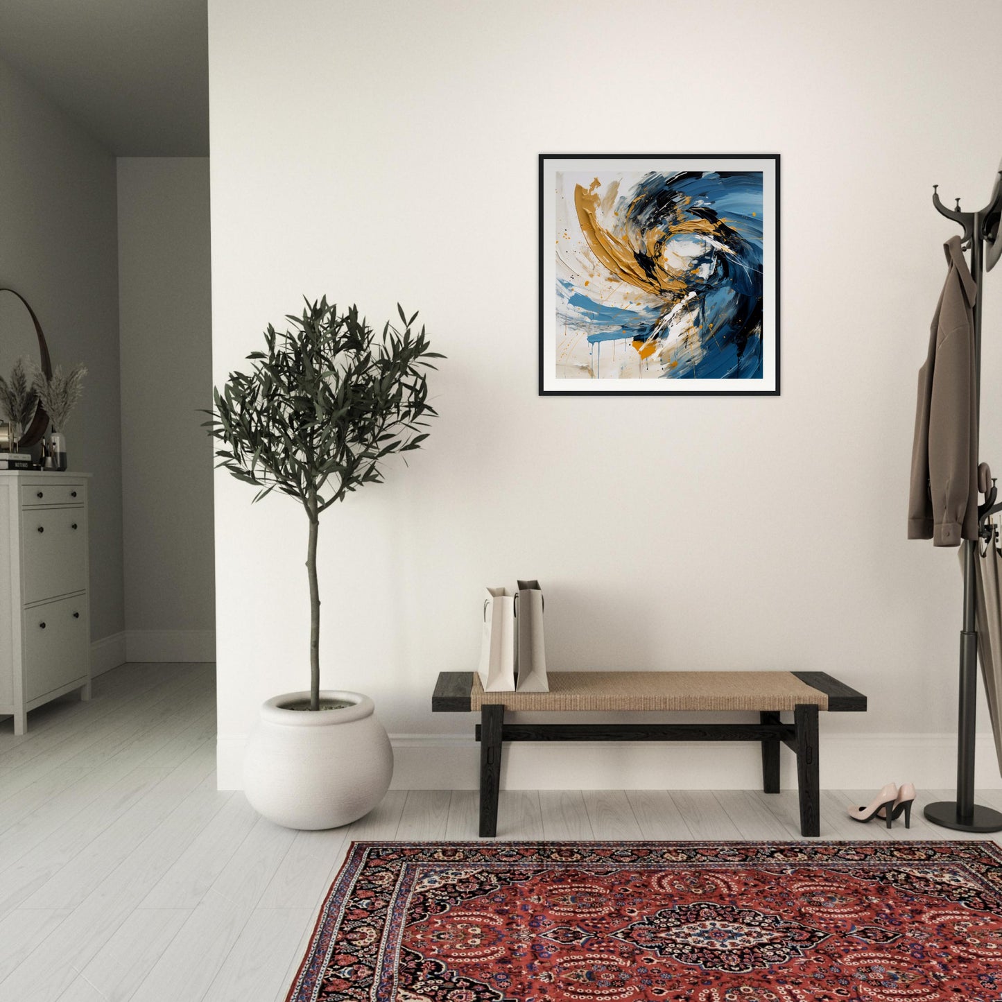 Abstrakt Wooden Framed Poster