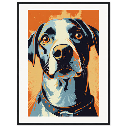 Fido Wooden Framed Poster