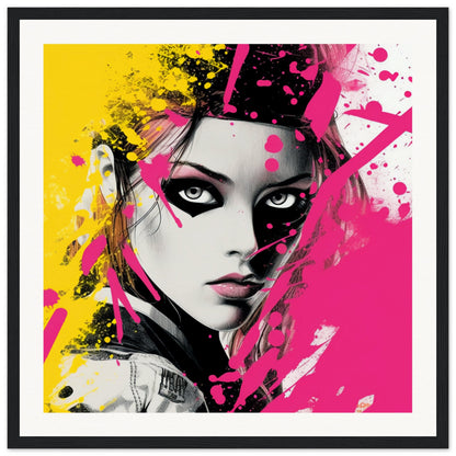 Teenage Heroine Wooden Framed Poster