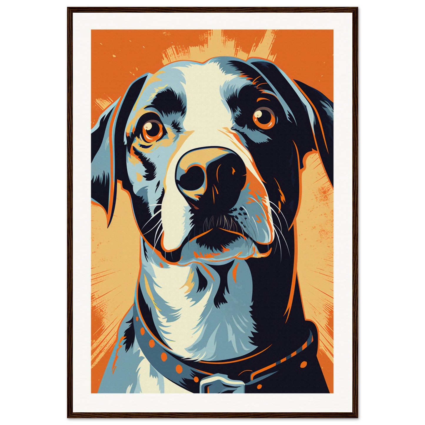 Fido Wooden Framed Poster