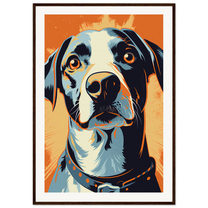 Fido Wooden Framed Poster