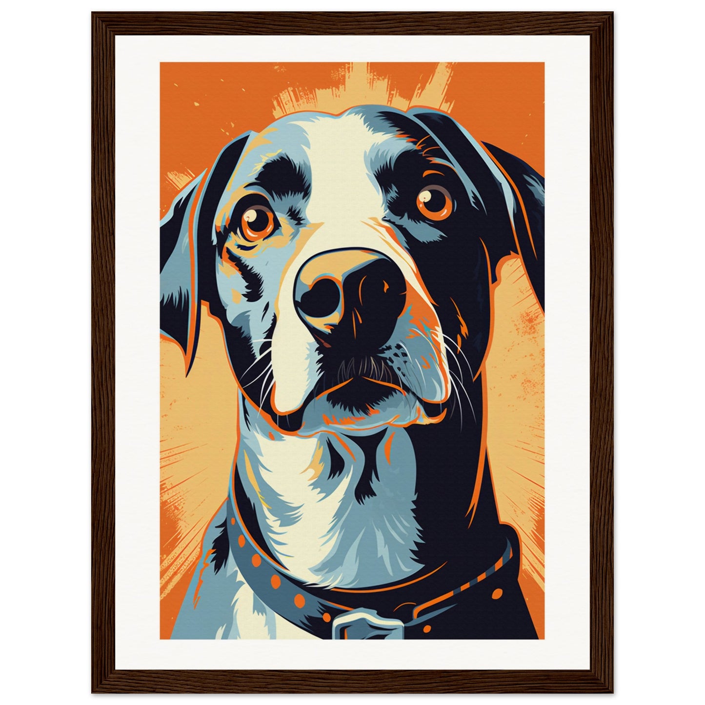 Fido Wooden Framed Poster