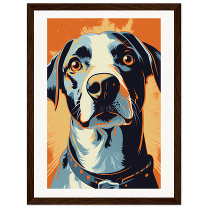 Fido Wooden Framed Poster