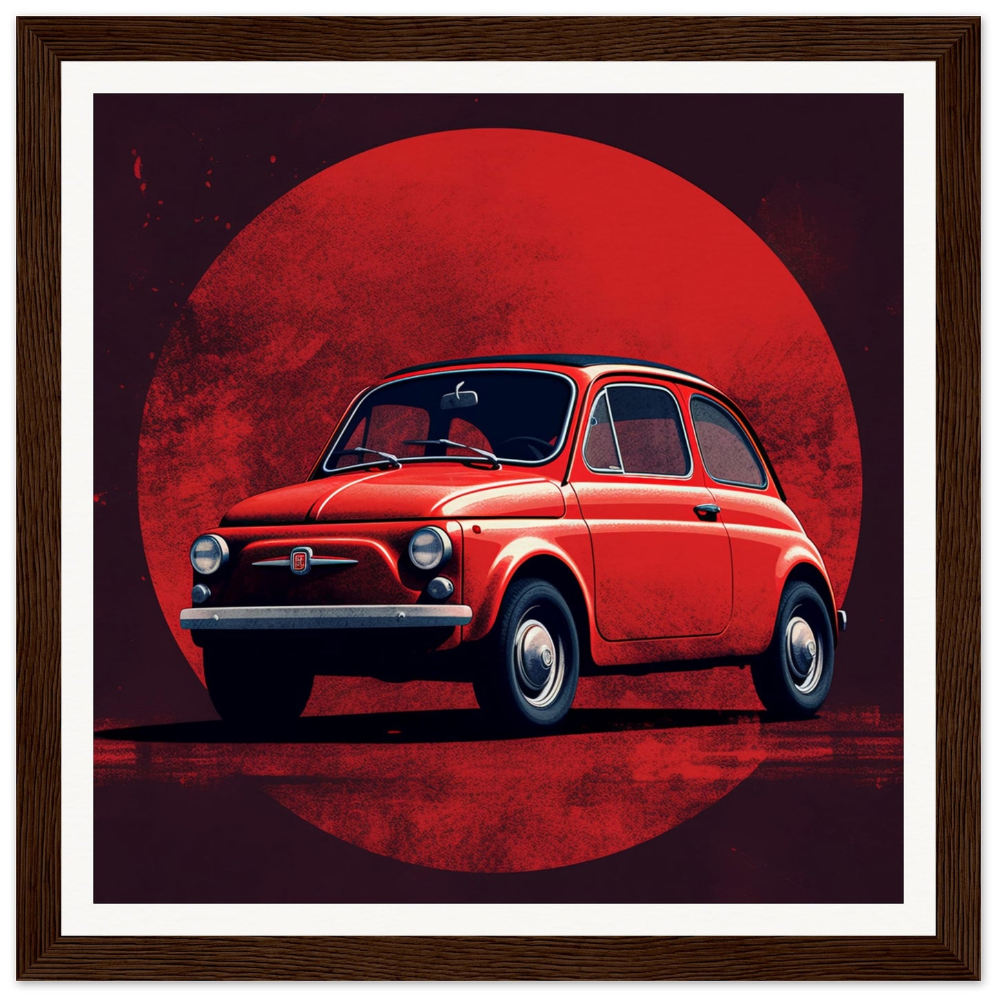 500 Quality Matte Paper Wooden Framed Poster