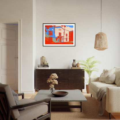 Ealing Studios Red Wooden Framed Poster