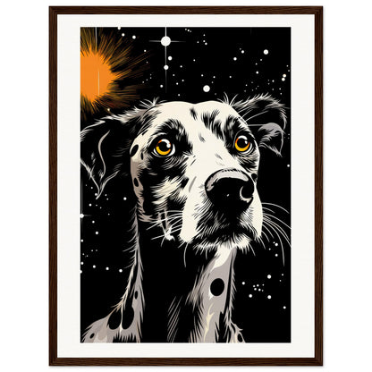 Dog Star Matte Paper Wooden Framed Poster
