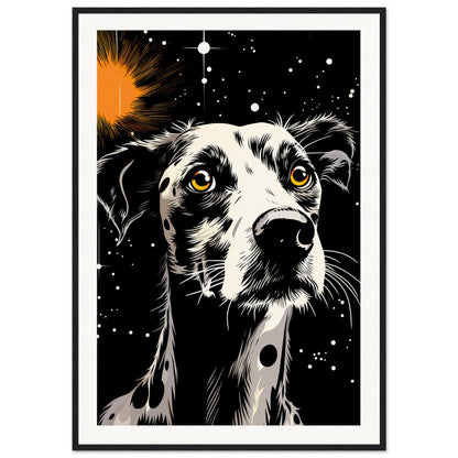 Dog Star Matte Paper Wooden Framed Poster