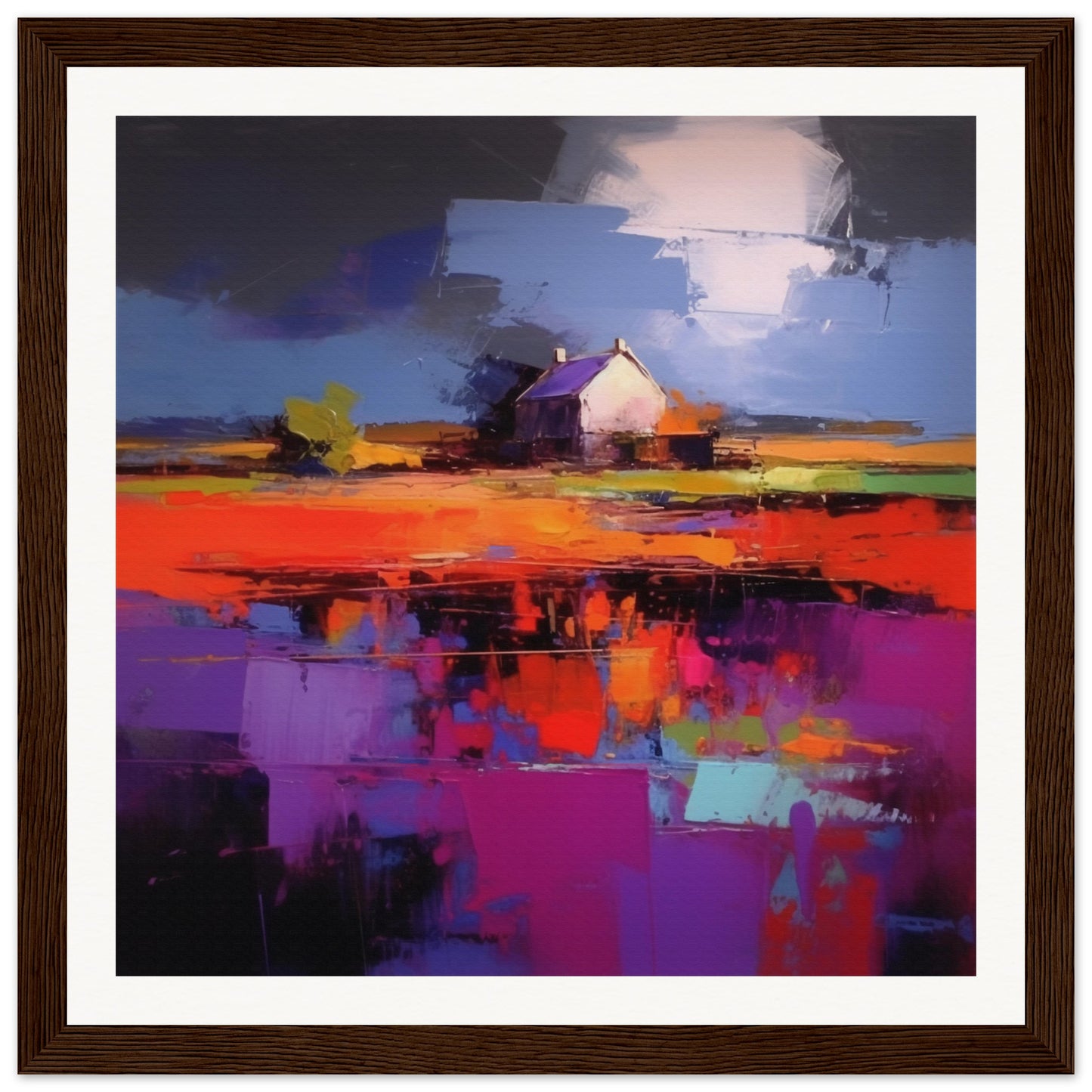 The Farmhouse Matte Paper Wooden Framed Poster