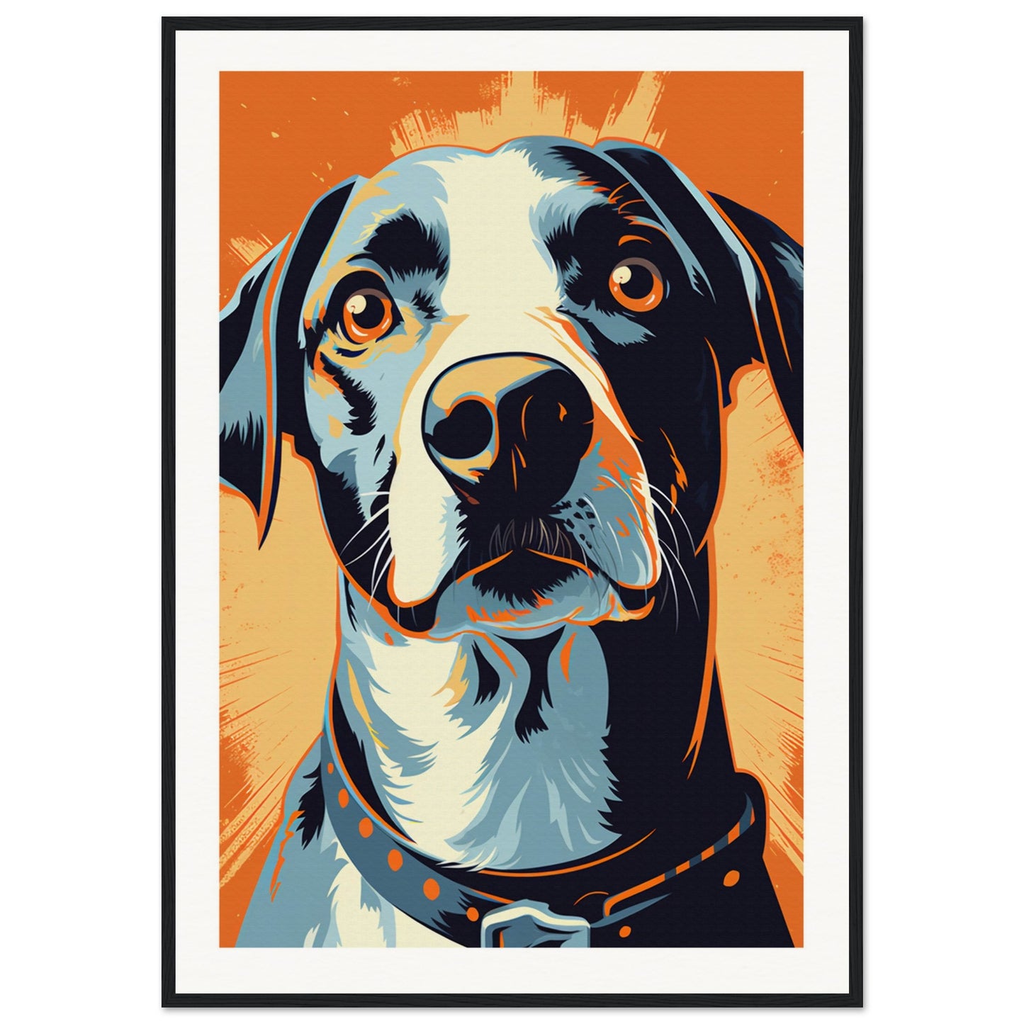 Fido Wooden Framed Poster