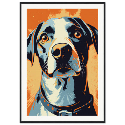 Fido Wooden Framed Poster