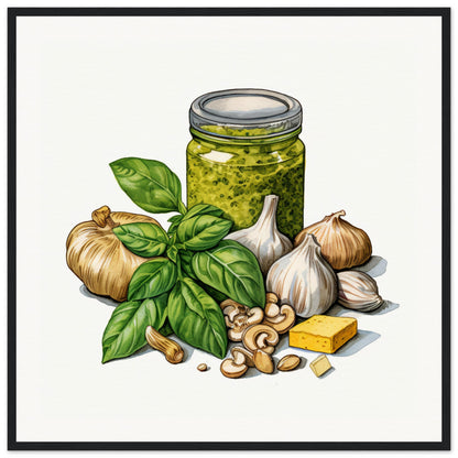 Pesto Genovese Wooden Framed Poster