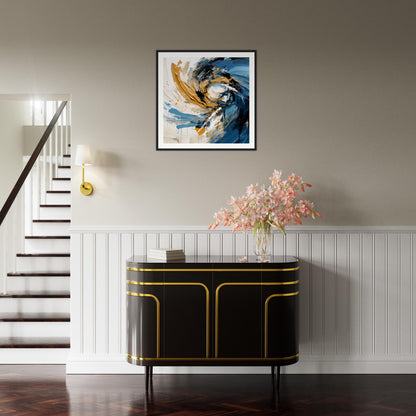 Abstrakt Wooden Framed Poster