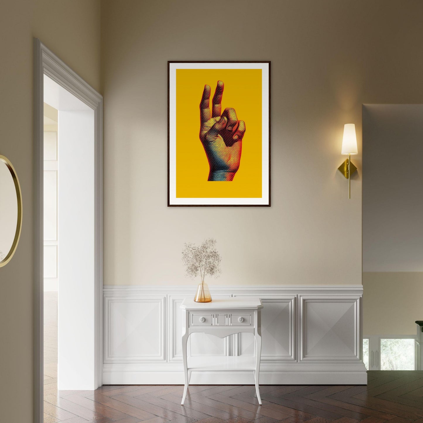 PAX Quality Matte Paper Wooden Framed Poster