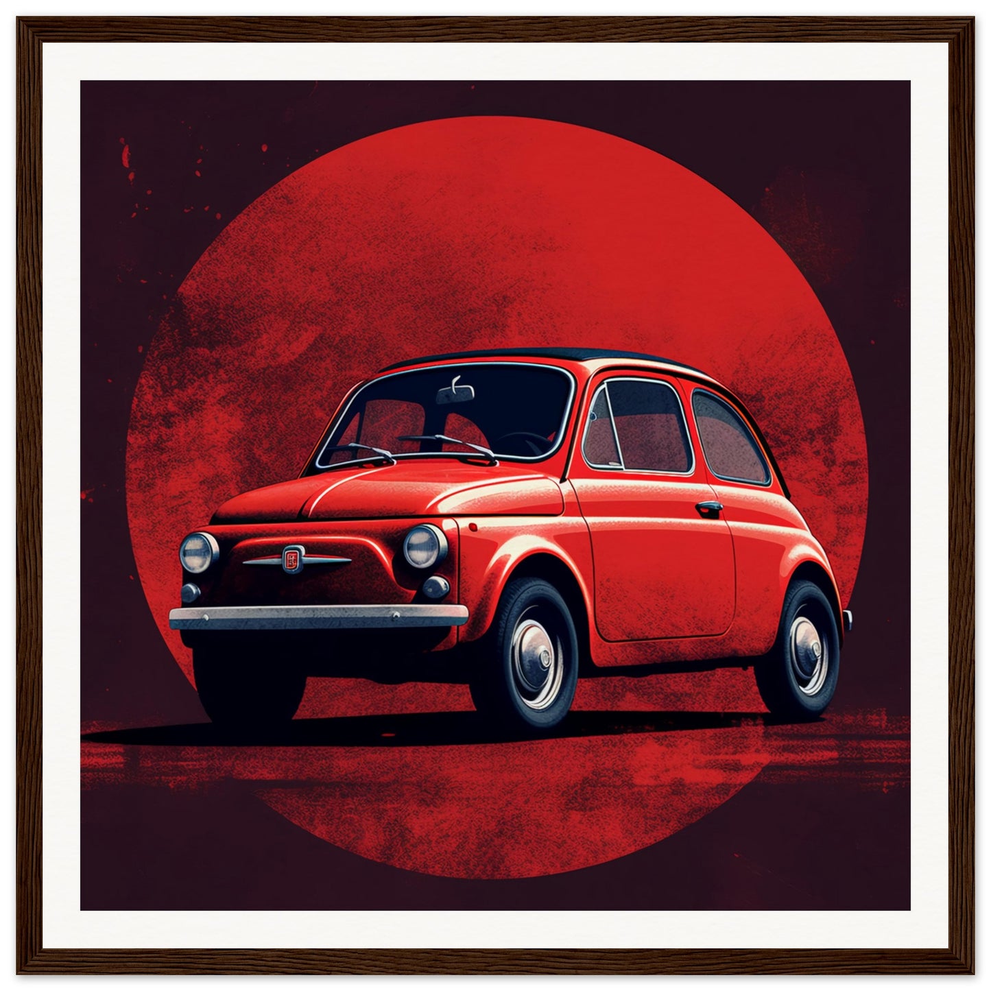 500 Quality Matte Paper Wooden Framed Poster