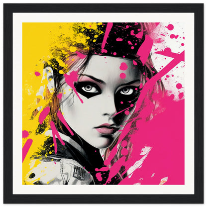 Teenage Heroine Wooden Framed Poster