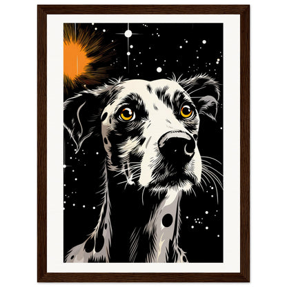 Dog Star Matte Paper Wooden Framed Poster