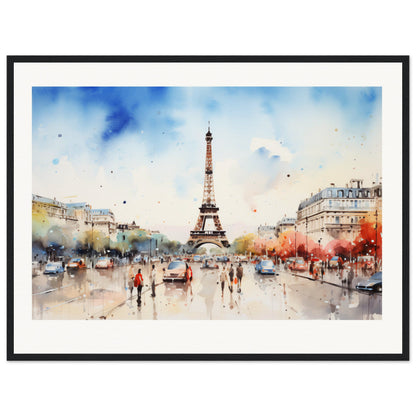 Spring Time in Paris Wooden Framed Poster