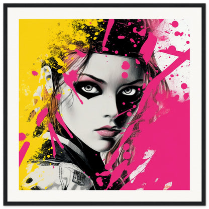 Teenage Heroine Wooden Framed Poster