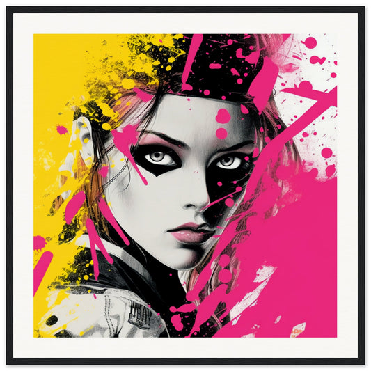 Teenage Heroine Wooden Framed Poster