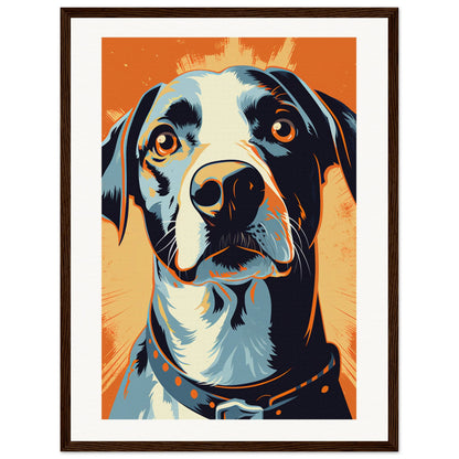Fido Wooden Framed Poster