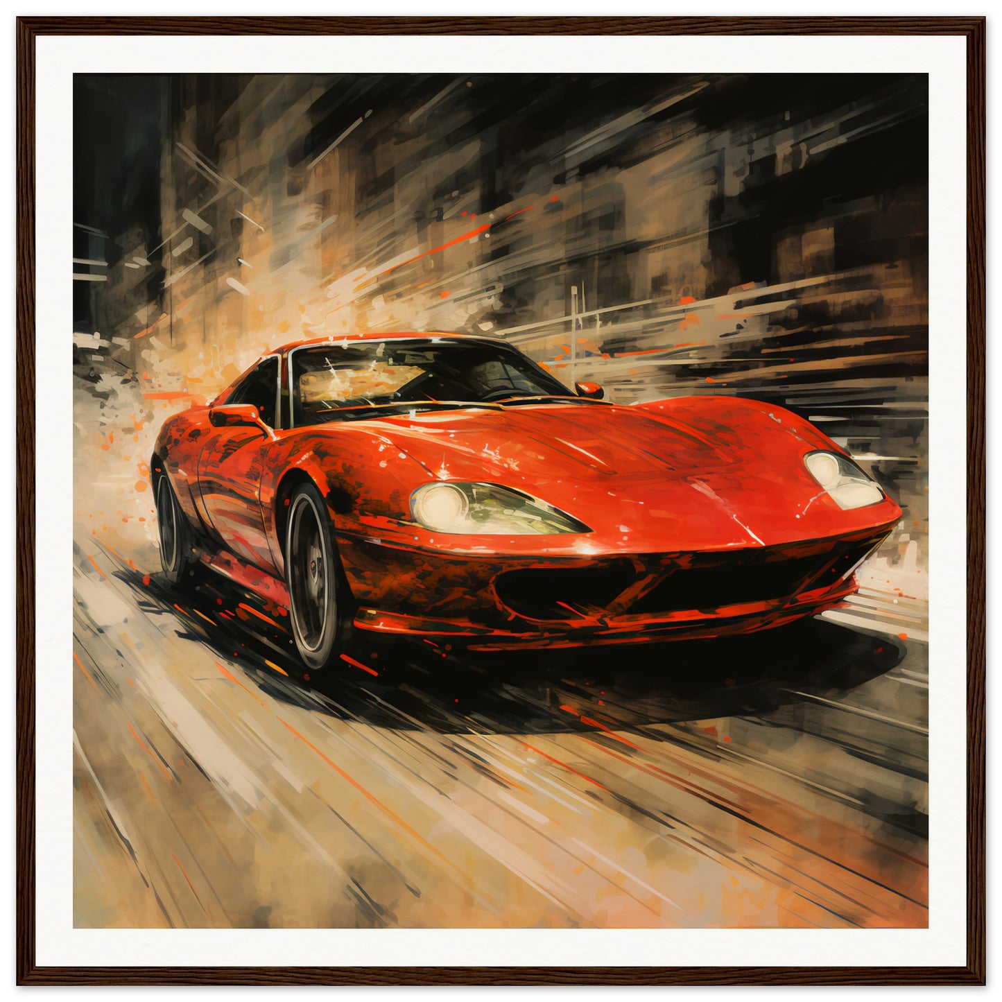 Gran Turismo Wooden Framed Poster