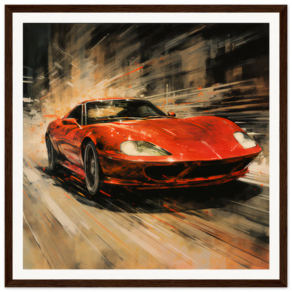 Gran Turismo Wooden Framed Poster