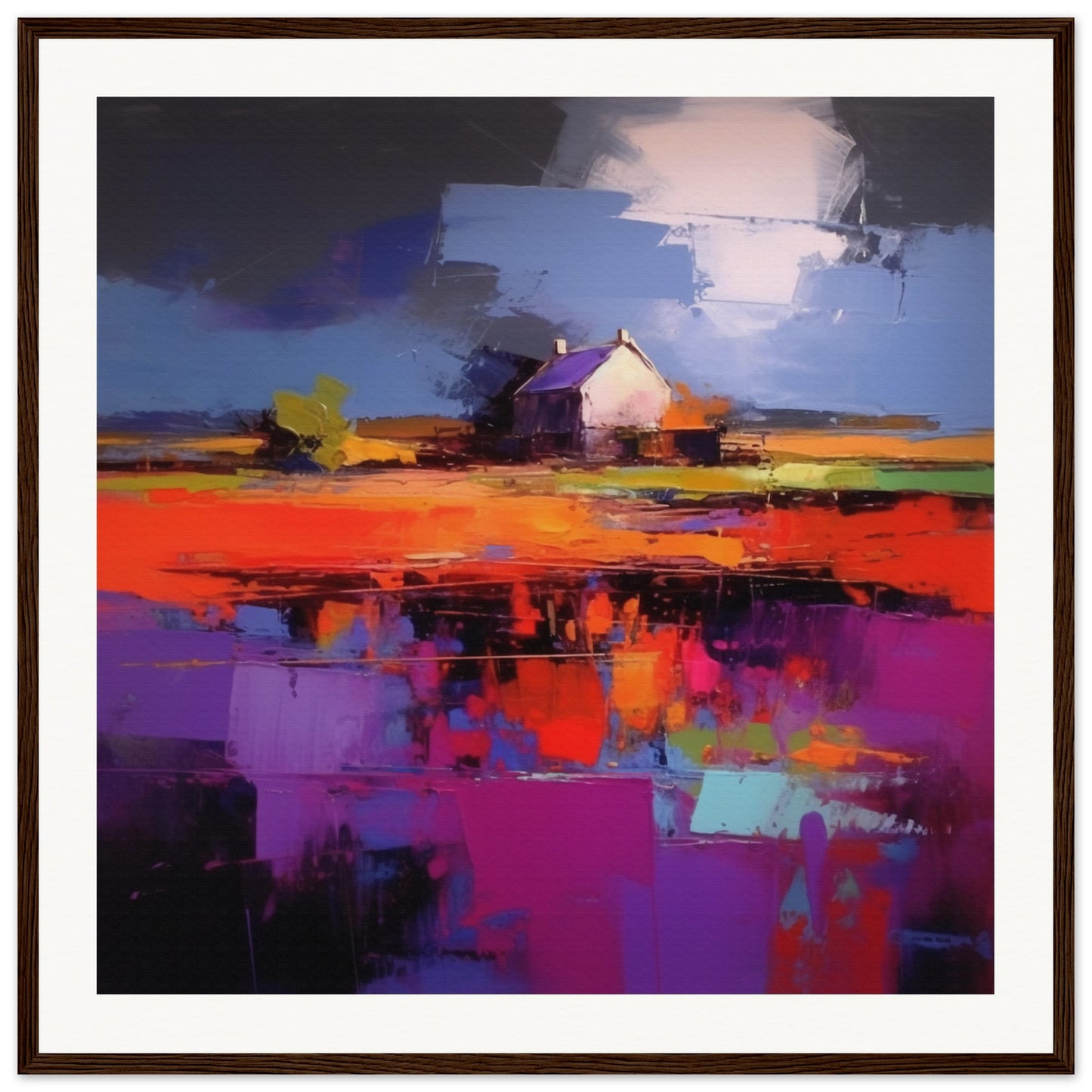 The Farmhouse Matte Paper Wooden Framed Poster