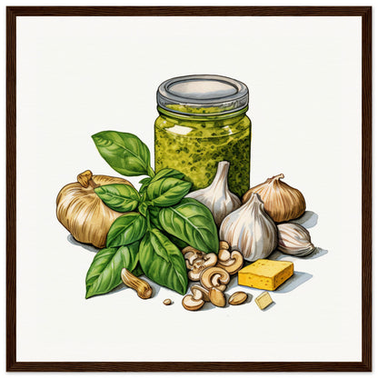 Pesto Genovese Wooden Framed Poster