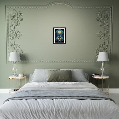 Tranquility Lotus Matte Paper Wooden Framed Poster