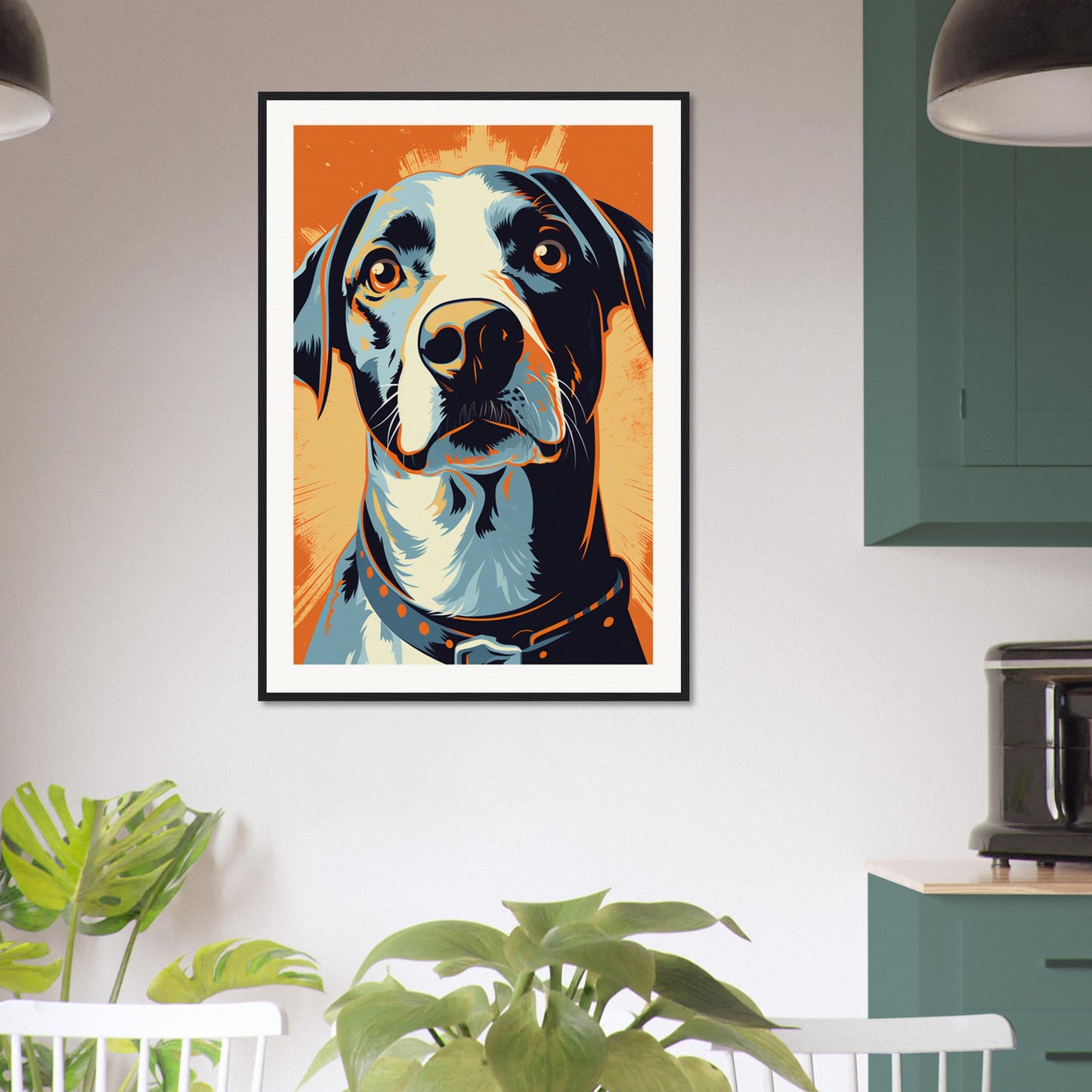 Fido Wooden Framed Poster