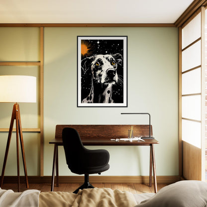 Dog Star Matte Paper Wooden Framed Poster