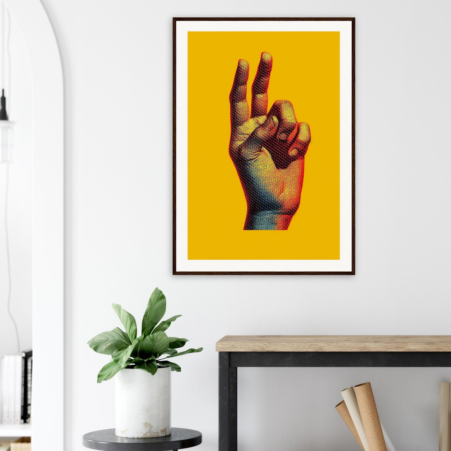 PAX Quality Matte Paper Wooden Framed Poster