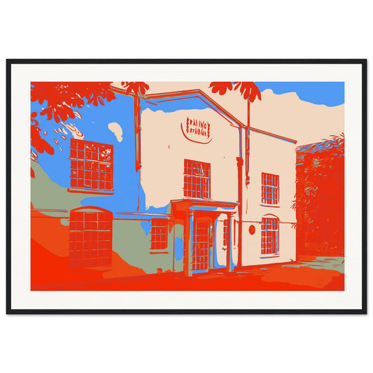 Ealing Studios Red Wooden Framed Poster
