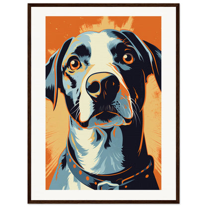 Fido Wooden Framed Poster