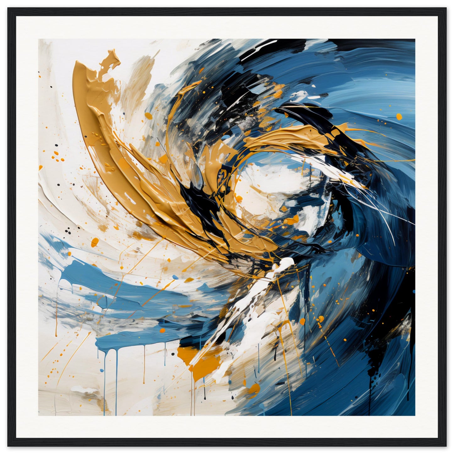 Abstrakt Wooden Framed Poster