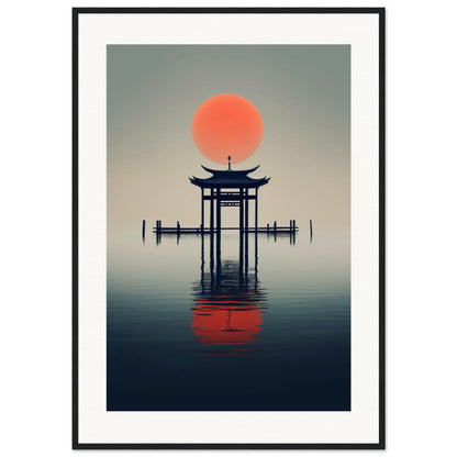 Pagoda Matte Paper Wooden Framed Poster