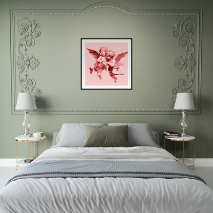Cherubs Matte Paper Wooden Framed Poster