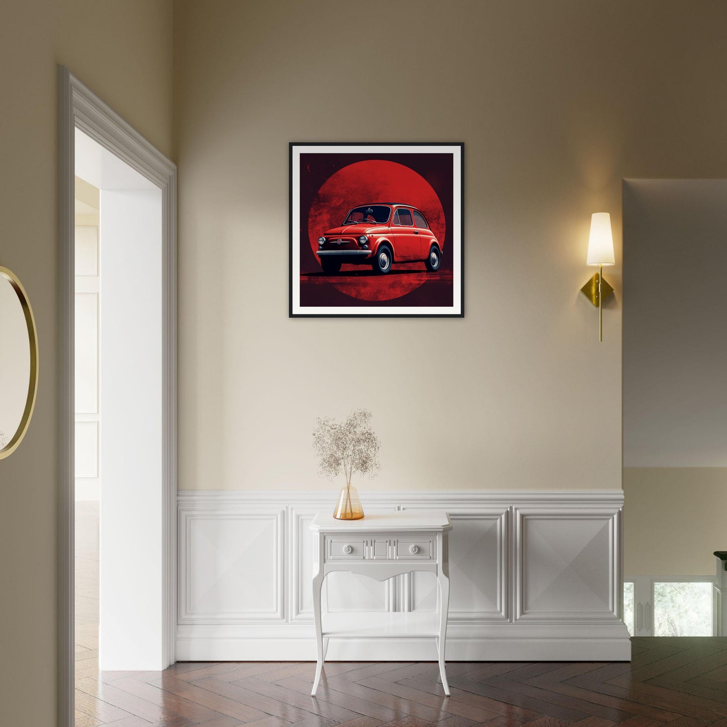 500 Quality Matte Paper Wooden Framed Poster