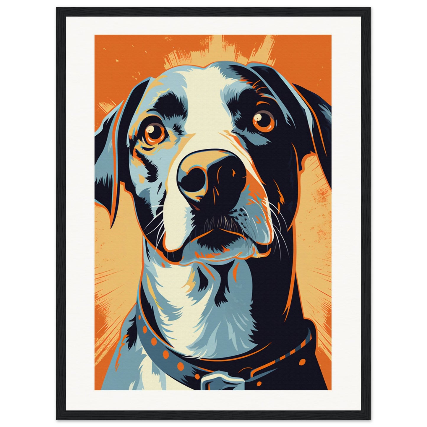 Fido Wooden Framed Poster