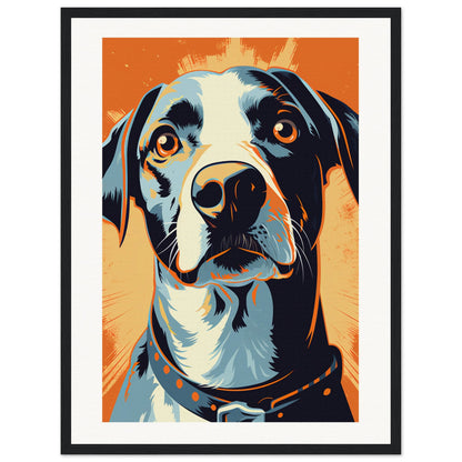 Fido Wooden Framed Poster