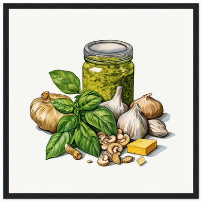 Pesto Genovese Wooden Framed Poster